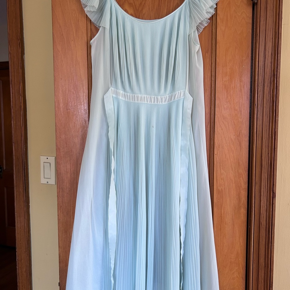 Vintage Pleated Sheer Nightgown